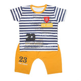 Boys Half Sleeves Short Suit 32880 - Mustard, Kids, Boys Sets And Suits, Chase Value, Chase Value