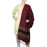 Women's Velvet Shawl - Maroon, Women, Shawls And Scarves, Chase Value, Chase Value