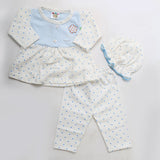 Newborn Girls Full Sleeves Suit - Light Blue, Kids, NB Girls Sets And Suits, Chase Value, Chase Value