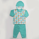 Newborn Boys Full Sleeves Suit - Steel Blue, Kids, NB Boys Sets And Suits, Chase Value, Chase Value