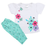 Newborn Girls Half Sleeves Suit - Cyan, Kids, Newborn Girls Sets And Suits, Chase Value, Chase Value