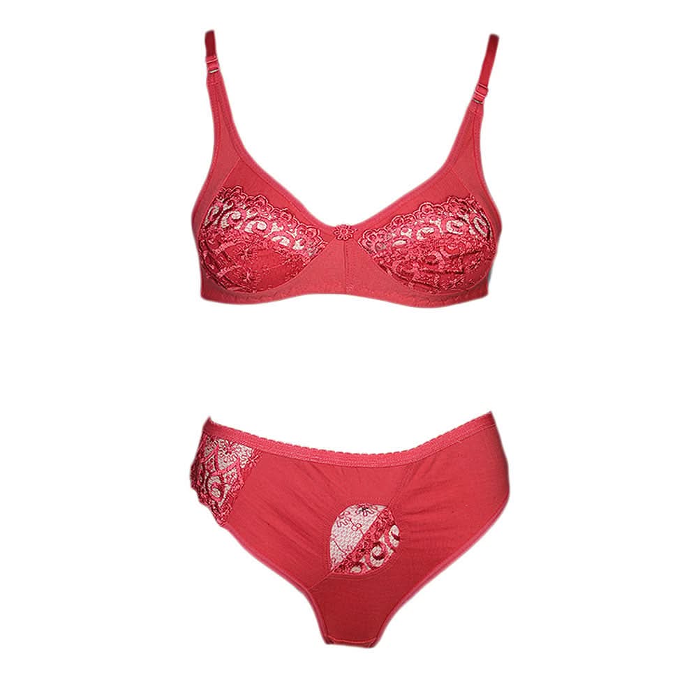 Women's Panty & Bra Set - Rust, Women, Bra And Panty Sets, Chase Value, Chase Value