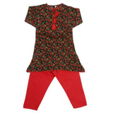 Girls Shalwar Suit - Red, Kids, Girls Shalwar Kameez, Chase Value, Chase Value