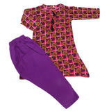 Girls Shalwar Suit - Purple, Kids, Girls Shalwar Kameez, Chase Value, Chase Value