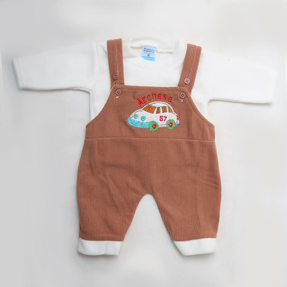 Newborn Boys Polar Romper - Brown, Kids, NB Boys Rompers, Kids, NB Girls Rompers, Chase Value, Chase Value