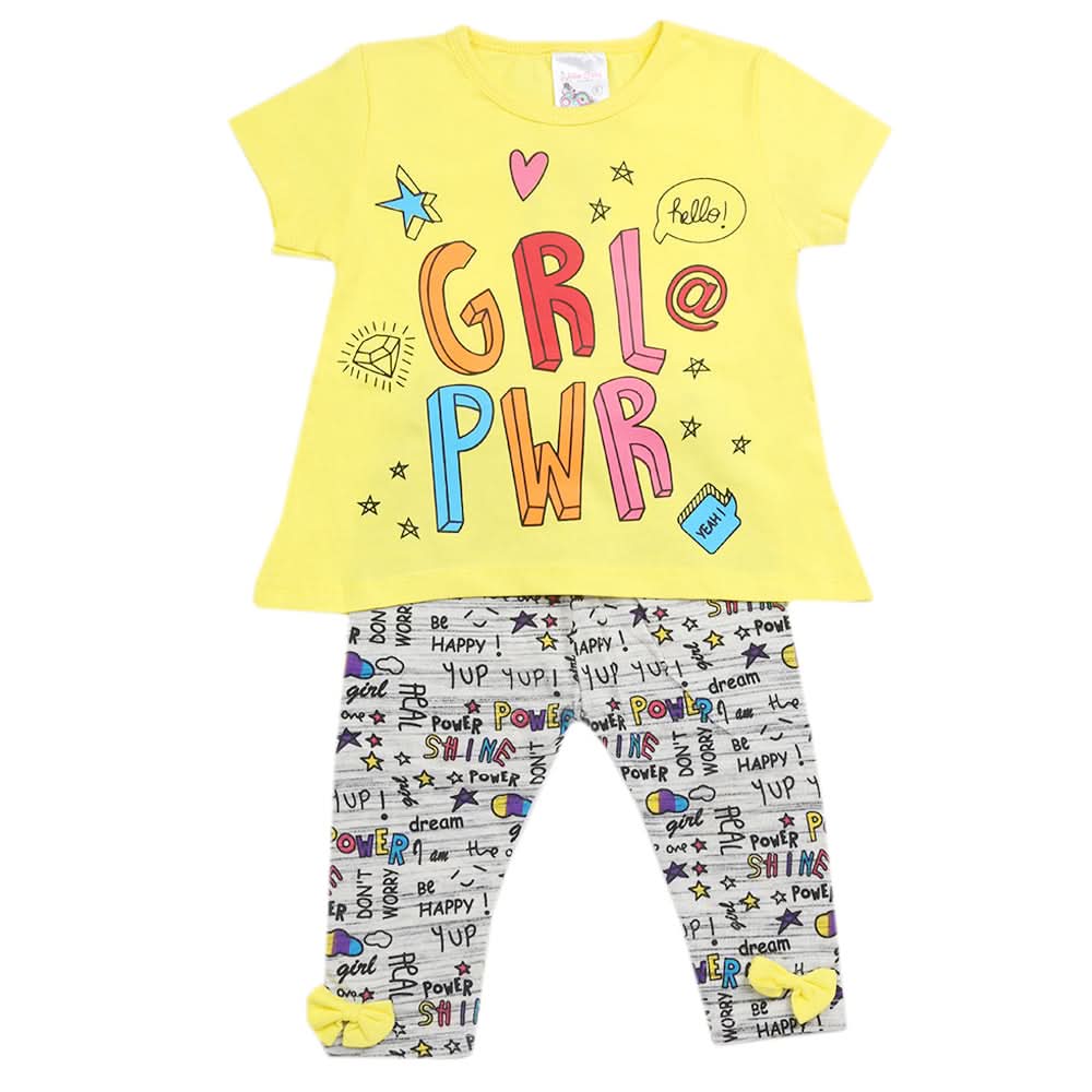 Girls Trouser Suit - Yellow, Kids, Girls Sets And Suits, Chase Value, Chase Value