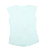 Girls Half Sleeves Printed T-Shirt 4705 16-24 - Cyan, Kids, Girls T-Shirts, Chase Value, Chase Value
