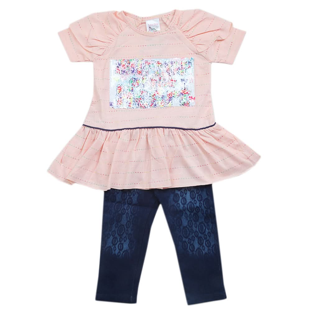 Girls Suit - Peach, Kids, Girls Sets And Suits, Chase Value, Chase Value