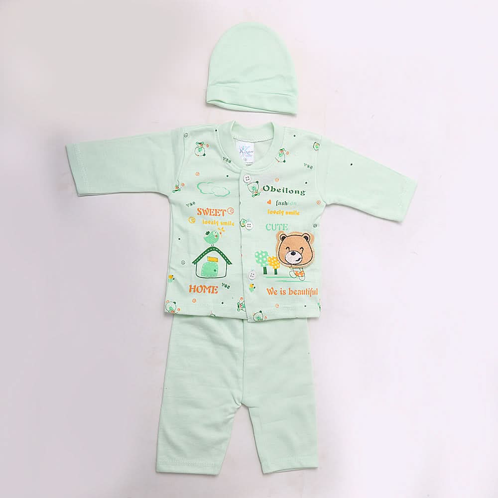 Newborn Boys Full Sleeves Suit - Cyan, Kids, NB Boys Sets And Suits, Chase Value, Chase Value
