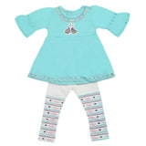 Girls Tights Suits - Sea Green, Kids, Girls Sets And Suits, Chase Value, Chase Value