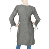 Women's Cotton Kurti - Grey, Women, Ready Kurtis, Chase Value, Chase Value