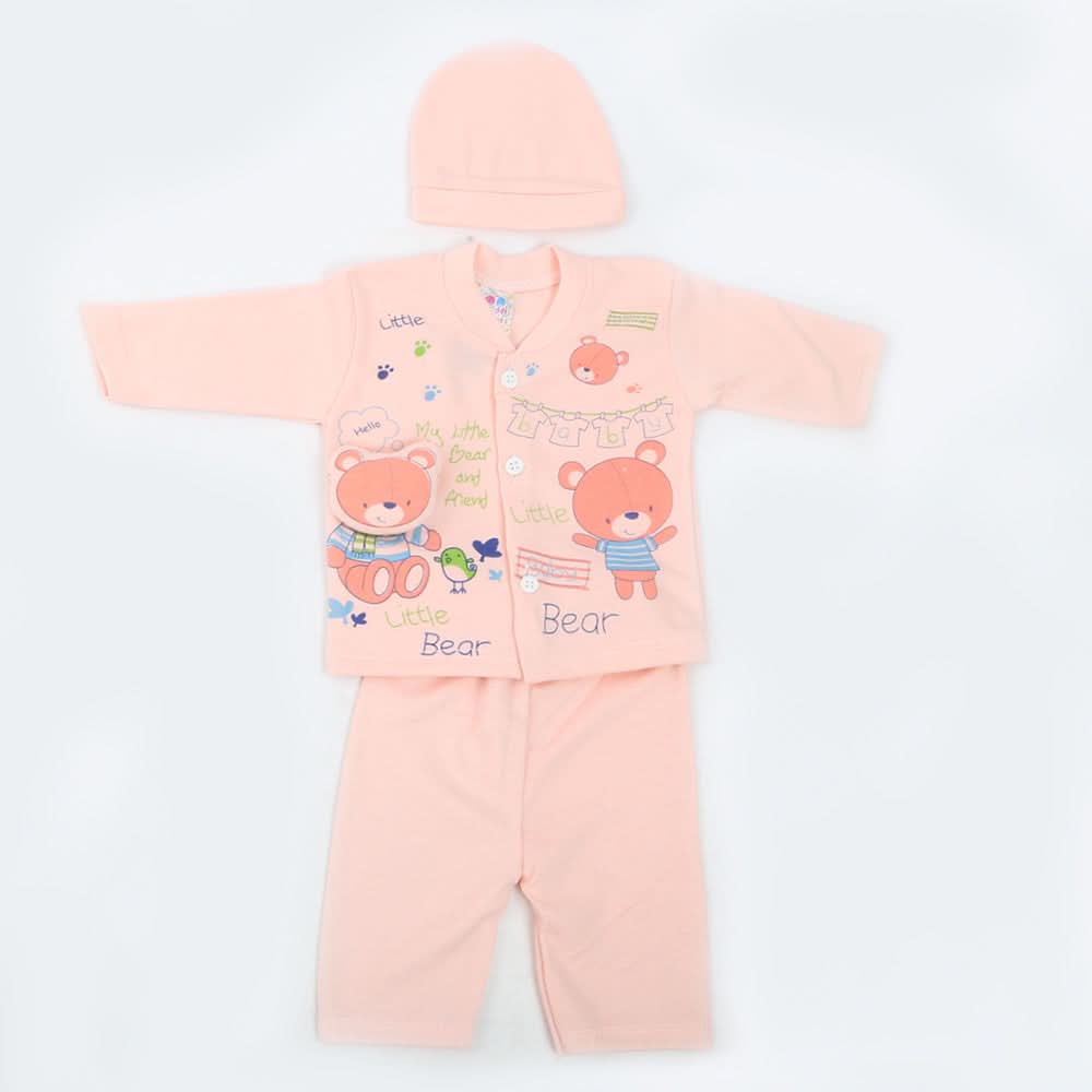 Newborn Boys Full Sleeves Suit - Peach, Kids, NB Boys Sets And Suits, Chase Value, Chase Value