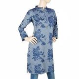 Women's Plain Denim Kurti - Steel Blue, Women, Ready Kurtis, Chase Value, Chase Value
