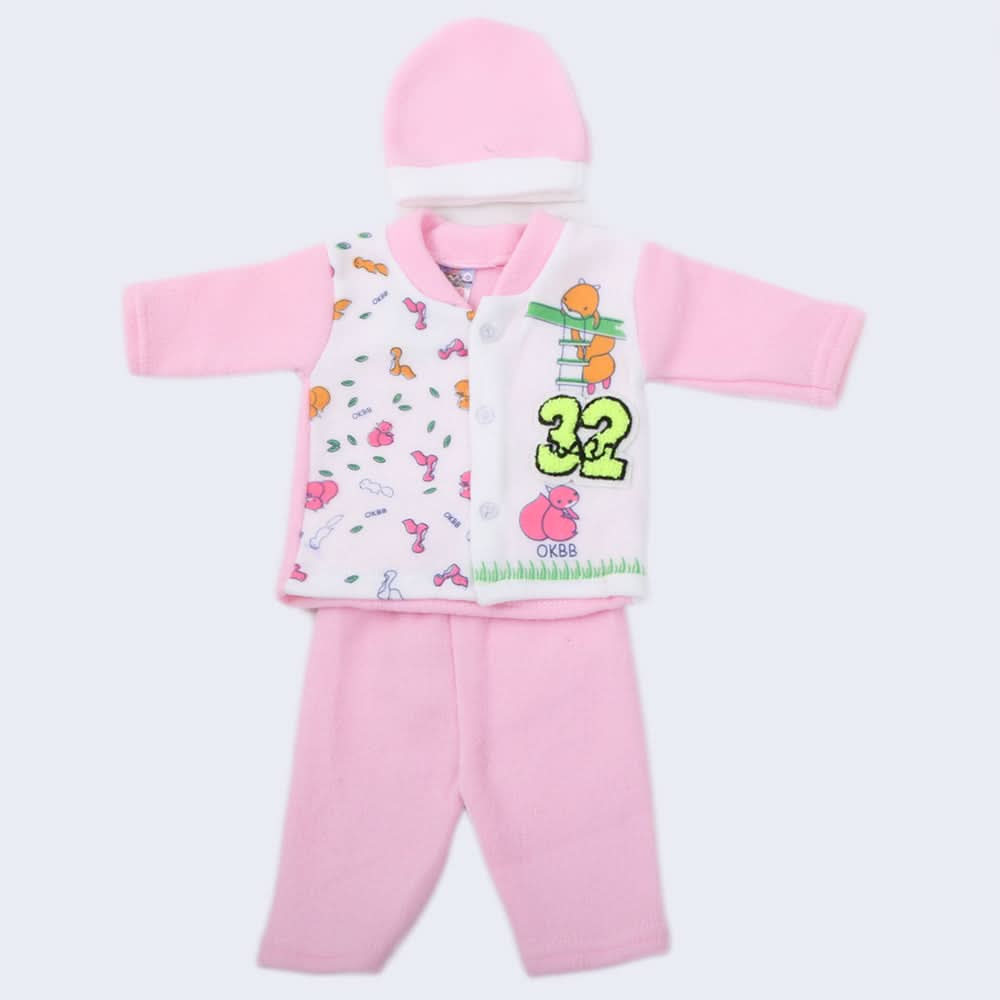 Newborn Boys Full Sleeves Polar Suit - Pink, Kids, NB Boys Sets And Suits, Chase Value, Chase Value