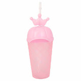 Fancy Crown Style Straw Glass - Pink, Home & Lifestyle, Glassware & Drinkware, Chase Value, Chase Value