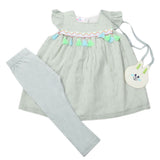 Girls Tights Suits - Light Green, Kids, Girls Sets And Suits, Chase Value, Chase Value