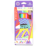 Color Pencil Set 12 Piece - Multi, Kids, Pencil Boxes And Stationery Sets, Chase Value, Chase Value