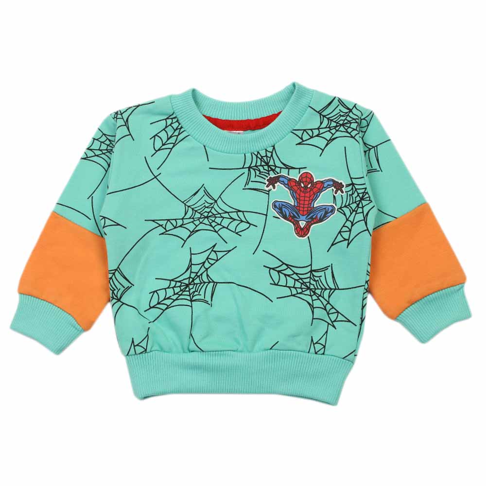 Newborn Boys Full Sleeves T-shirt - Cyan, Newborn Boys Shirts & T-Shirts, Chase Value, Chase Value