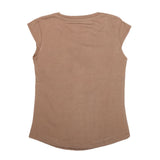 Girls Half Sleeves Printed T-Shirt 4708 16-24 - Brown, Kids, Girls T-Shirts, Chase Value, Chase Value