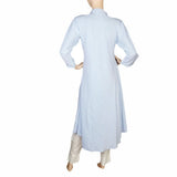 Women's Printed Full Sleeves Long Top - Light Blue, Women, T-Shirts And Tops, Chase Value, Chase Value