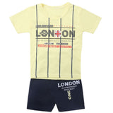 Boys Half Sleeves Short Suit - Lemon, Kids, Boys Sets And Suits, Chase Value, Chase Value