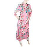Women's Printed Full Sleeves Long Top - Pink, Women, T-Shirts And Tops, Chase Value, Chase Value
