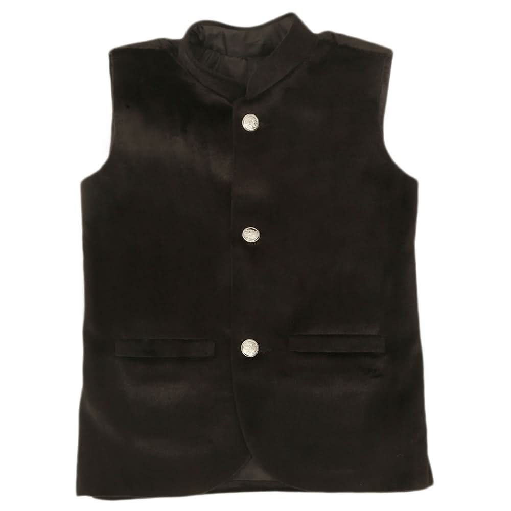 Boys Waist Coat - Black, Kids, Boys Waistcoats, Chase Value, Chase Value
