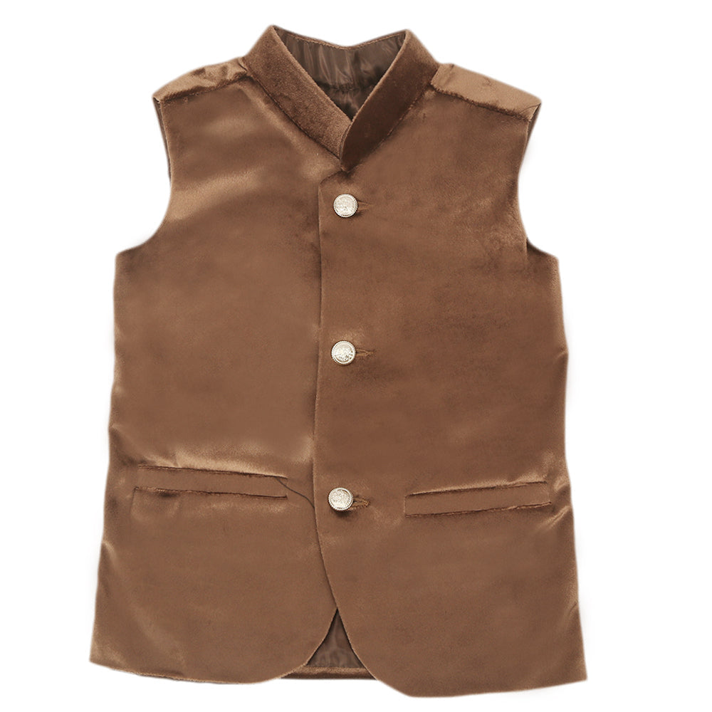 Boys Waist Coat - Brown, Kids, Boys Waistcoats, Chase Value, Chase Value