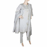 Women's Fancy 3 Piece Suit - Grey, Women, Shalwar Suits, Chase Value, Chase Value