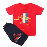 Boys Half Sleeves Short Suit - Red, Kids, Boys Sets And Suits, Chase Value, Chase Value
