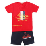 Boys Half Sleeves Short Suit - Red, Kids, Boys Sets And Suits, Chase Value, Chase Value