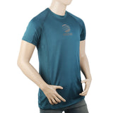 Men's Half Sleeves Round Neck T-Shirt - Steel Blue, Men, T-Shirts And Polos, Chase Value, Chase Value