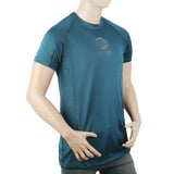 Men's Half Sleeves Round Neck T-Shirt - Steel Blue, Men, T-Shirts And Polos, Chase Value, Chase Value