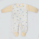 Newborn Boys Full Sleeves Romper - Yellow, Kids, NB Boys Rompers, Chase Value, Chase Value