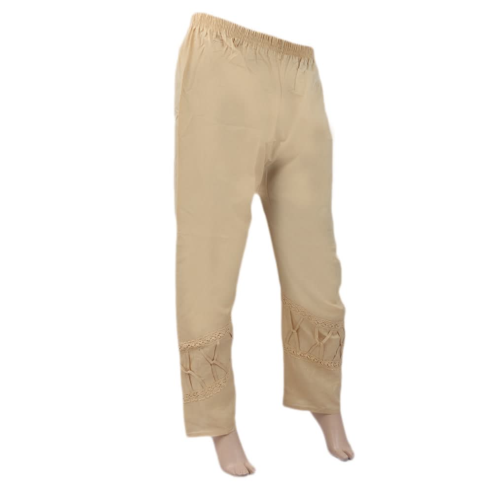 Women's Trouser Bottom Lace With Dori - Beige, Women, Pants & Tights, Chase Value, Chase Value
