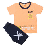 Boys Half Sleeves Short Suit - Peach, Kids, Boys Sets And Suits, Chase Value, Chase Value