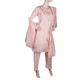 Women's Fancy 3 Piece Suit - Pink, Women, Shalwar Suits, Chase Value, Chase Value