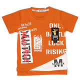 Boys Half Sleeves T-Shirt - Rust, Kids, Boys T-Shirts, Chase Value, Chase Value