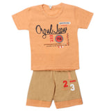 Boys Half Sleeves Short Suit - Peach, Kids, Boys Sets And Suits, Chase Value, Chase Value