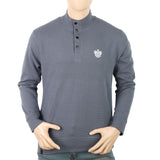 Men's Full Sleeves Fancy Jumper - Steel Blue, Men's Sweater & Sweat Shirts, Chase Value, Chase Value