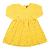 Girls Full Sleeves Frock - Yellow, Girls Frocks, Chase Value, Chase Value