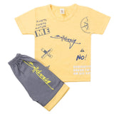 Boys Half Sleeves Short Suit - Yellow, Kids, Boys Sets And Suits, Chase Value, Chase Value