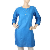Women's Basic Plain Kurti - Tea Blue, Women, Ready Kurtis, Chase Value, Chase Value
