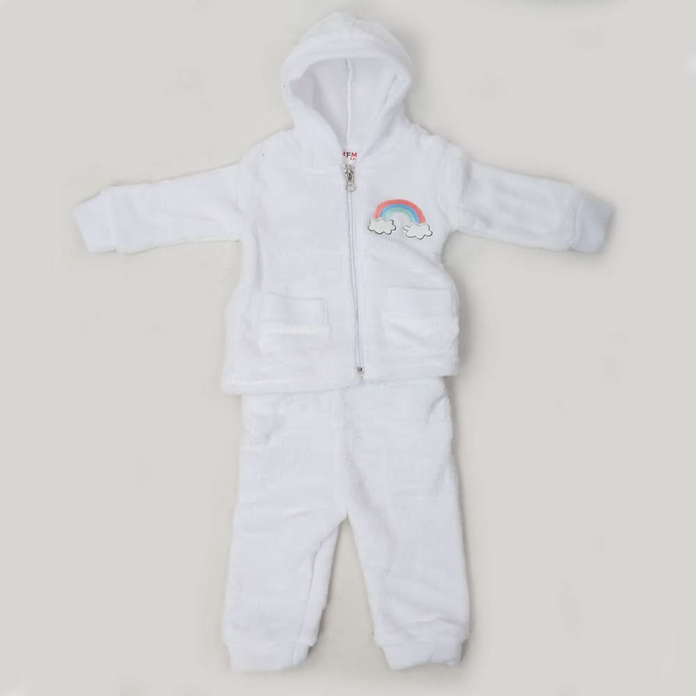Newborn Boys Full Sleeves Suit - White, Kids, NB Boys Sets And Suits, Chase Value, Chase Value