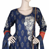 Women's Fancy Embroidered 3 Piece Suit - Navy Blue, Women, Shalwar Suits, Chase Value, Chase Value