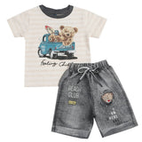 Newborn Boys Half Sleeves Suit - Peach, Kids, New Born Boys Sets And Suits, Chase Value, Chase Value
