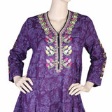 Women's Fancy Cotton 2 Piece Suit - Purple, Women, Shalwar Suits, Chase Value, Chase Value