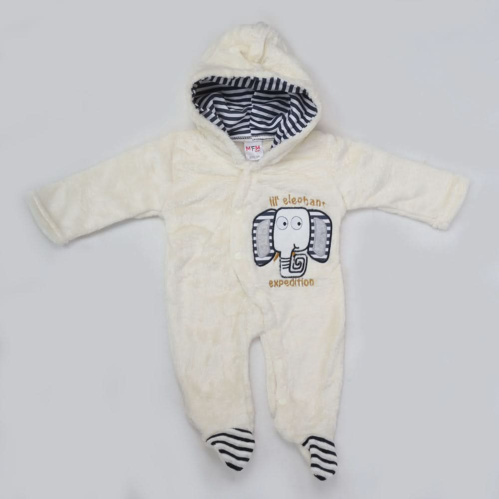 Newborn Unisex Full Sleeves Romper - Fawn, Kids, NB Boys Rompers, Chase Value, Chase Value