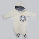 Newborn Unisex Full Sleeves Romper - Fawn, Kids, NB Boys Rompers, Chase Value, Chase Value
