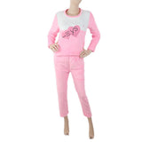 Women's Fleece Full Sleeves Night Suit - Pink, Women, Night Suit, Chase Value, Chase Value
